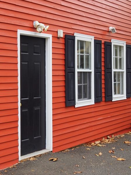 Red Vinyl Siding Installation in Ooltewah